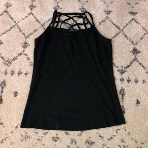 Black tank top